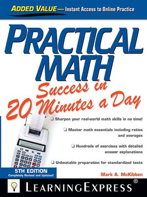 Practical Math Success in 20 Minutes a Day - ebook